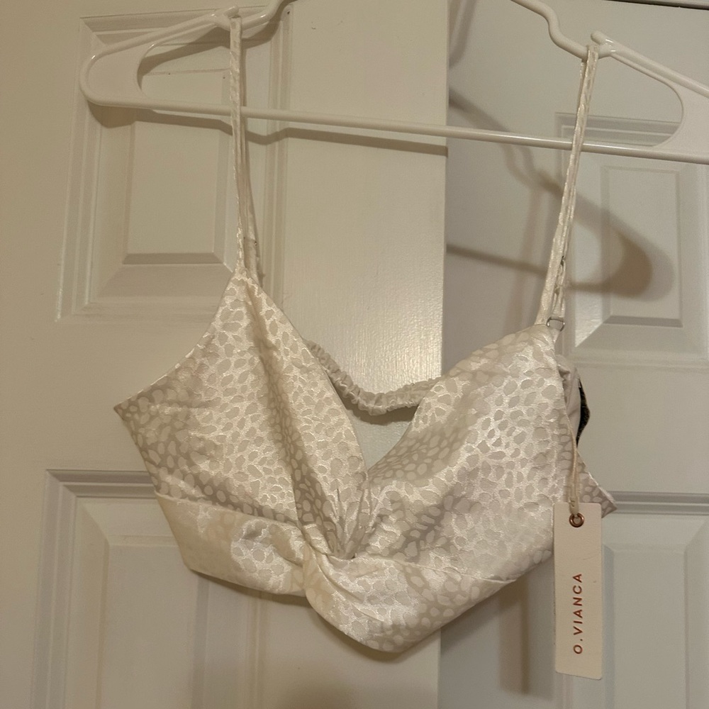 Satin bra top